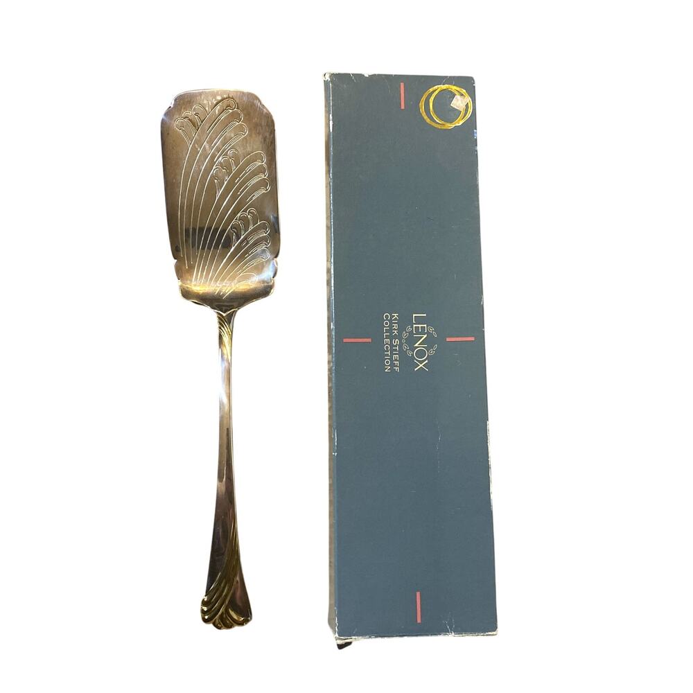 Vintage Lenox Kirk Stieff Collection Silverplate Lasagna Server Italy 11.75" Box